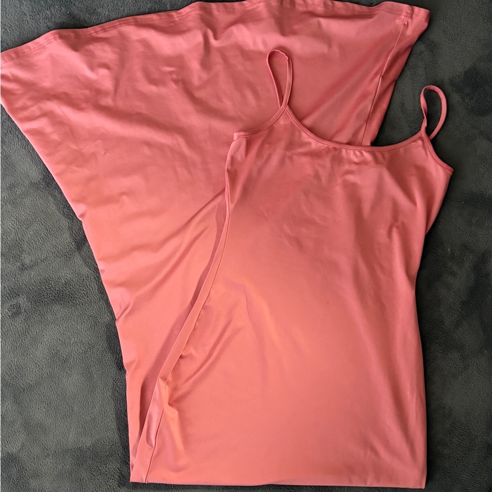 Coral Pink Maxi Dress